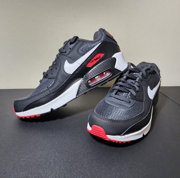 Nike Air Max 90 GS Dark Smoke White DH4349 001 Kids Shoes Youth NEWUS Size 6Y - Picture 1 of 11